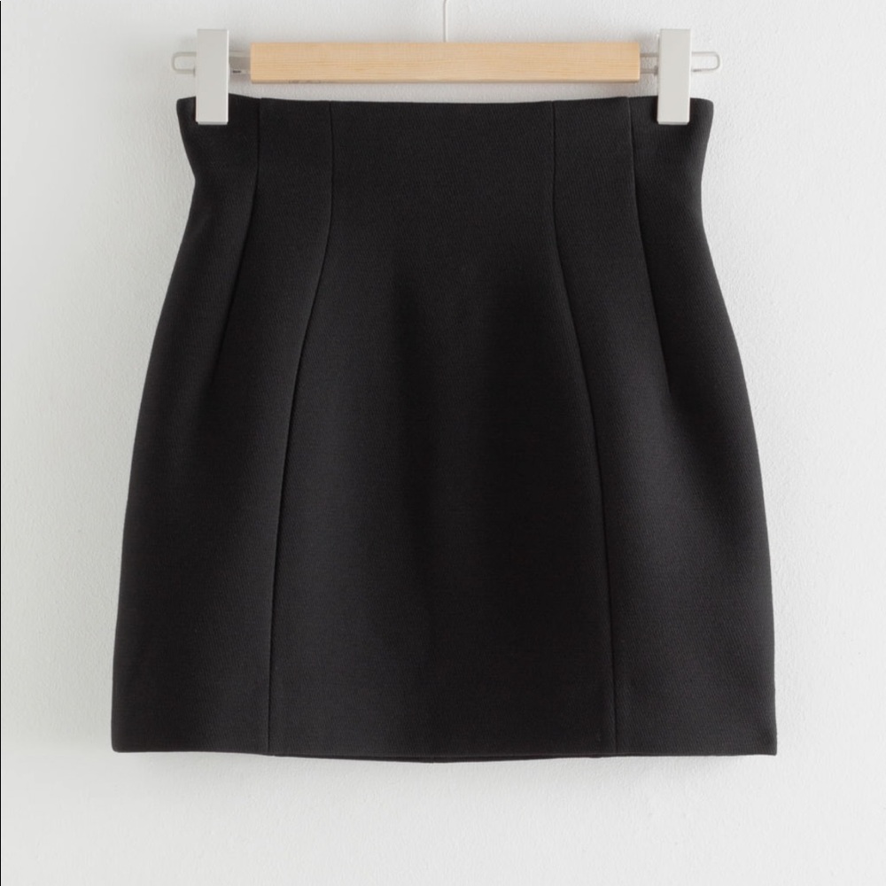 & Other Stories Structured High Waisted Mini Skirt